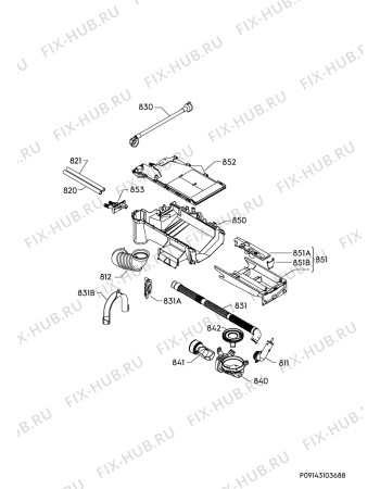 Взрыв-схема стиральной машины Electrolux EW6F5142PS - Схема узла Hydraulic System 272